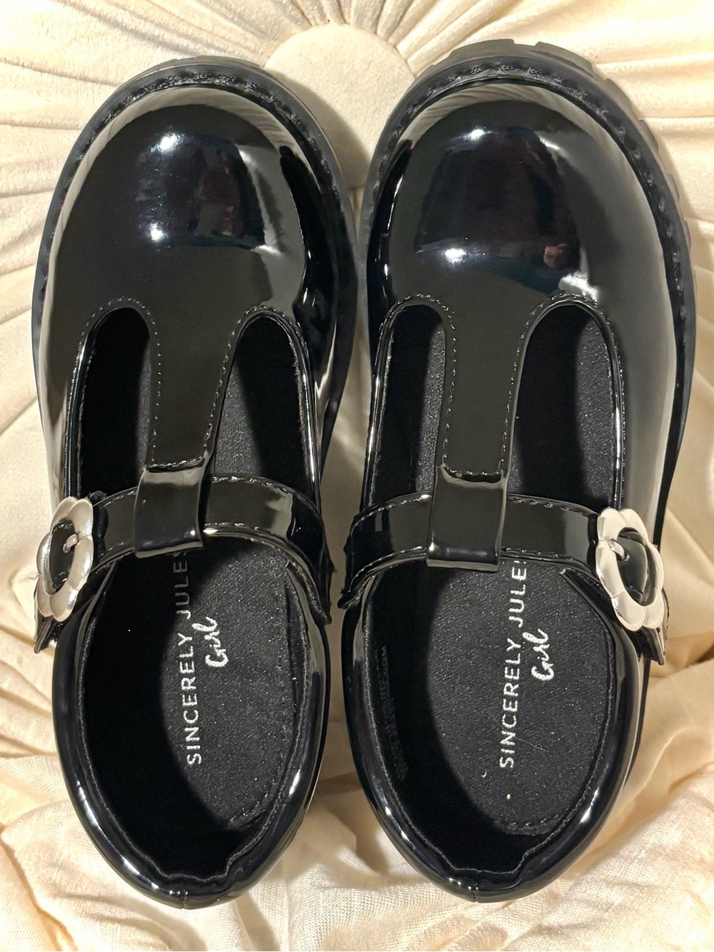 Sincerely Jules Girl Black Patent Mary Jane Shoes — Size 10 — NWOT - Picture 3 of 11